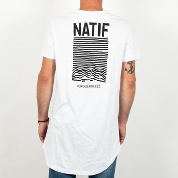 T-shirt unisex long Natif classique NOIR 2