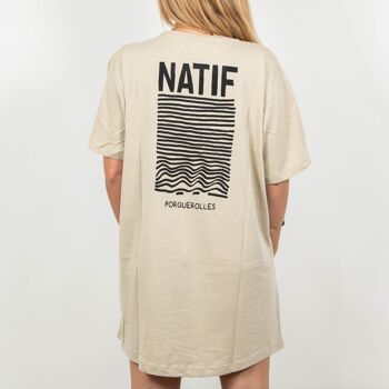 T-shirt unisex long Natif classique NOIR 3