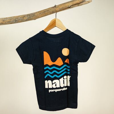 T-shirt enfant navy Natif Medes