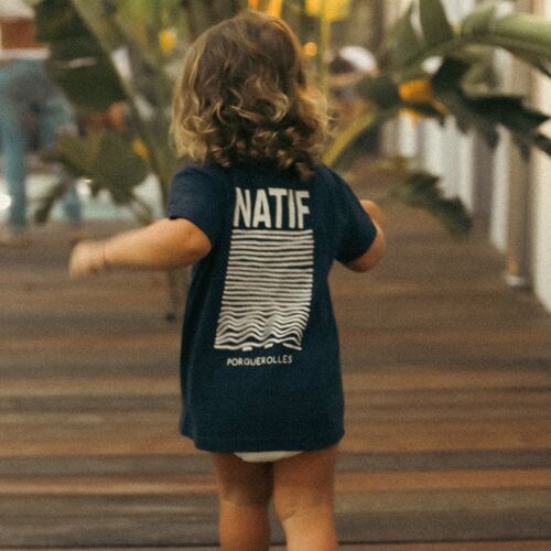 T-shirt enfant natif classique Navy