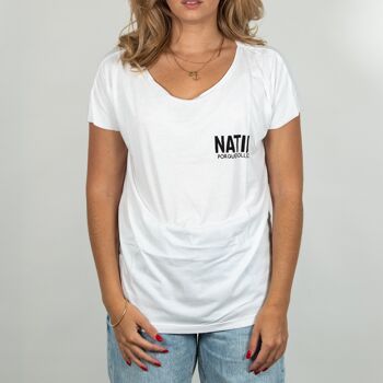 T-shirt blanc femme Natif classique fit Blanc 3