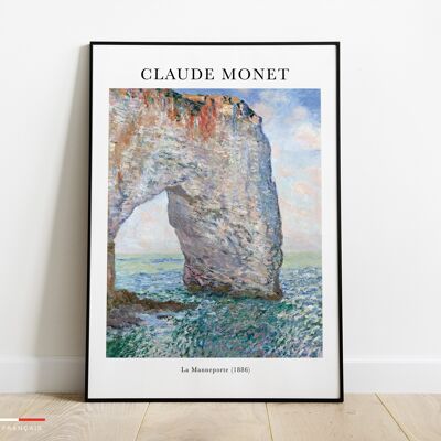 Affiche La Manneporte - Poster peinture Claude Monet
