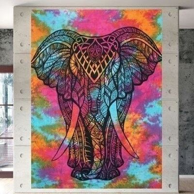 Indischer Wandbehang Dekorativer Wandteppich – Elefant