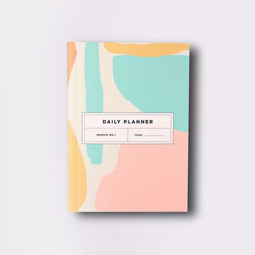 Madrid Undated Daily Planner Book - by The Completist