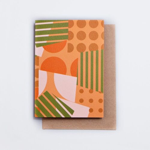 Spots + Stripes Art Card - by The Completist