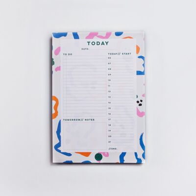 Ghost Flower Daily Planner Pad - by The Completist