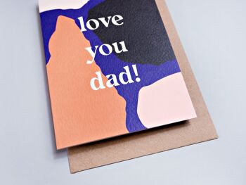 Carte de papa qui t'aime de déchirures géantes 2