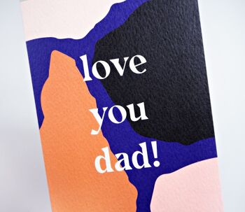 Carte de papa qui t'aime de déchirures géantes 3