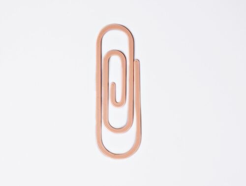 Paperclip 3D Printed Bookmark - by The Completist