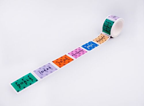 Get Organised Mix Stamp Washi Tape - by The Completist