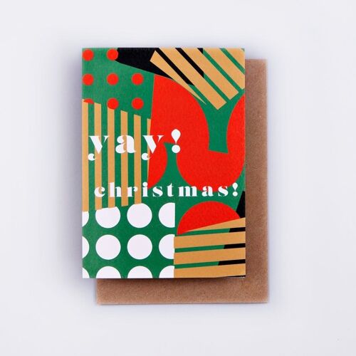 Spot Stripe Christmas Card - by The Completist