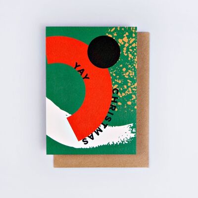 Memphis Brush Christmas Card - di The Completist