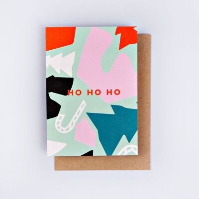 Weihnachtskarte mit ausgeschnittenen Formen – von The Completist