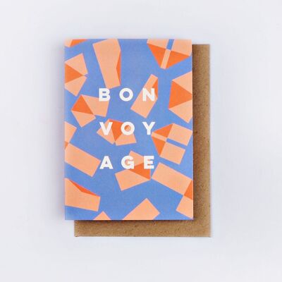 Carte Bon Voyage Origami - par The Completist