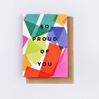 Carte Origami fier de toi