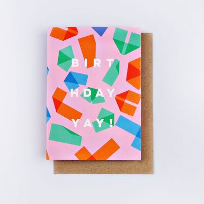 Carte d'anniversaire origami