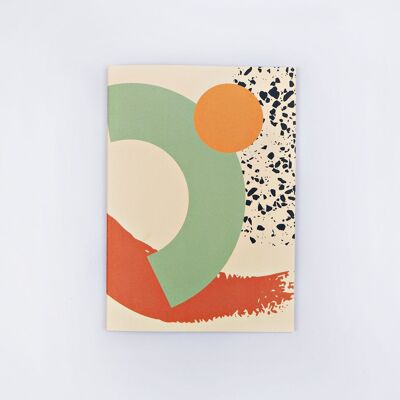 Cuaderno de bocetos de tapa blanda Memphis Brush - por The Completist