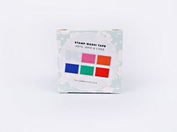 Dot, Grid + Line Stamp Washi Tape - par The Completist 6