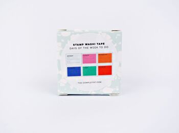 Premiers jours de la semaine à faire Stamp Washi Tape – par The Completeist 6