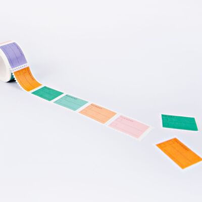 Pastel Days of the Week To Do Stamp Washi Tape - par The Completeist