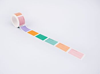 Pastel Days of the Week To Do Stamp Washi Tape - par The Completeist 2