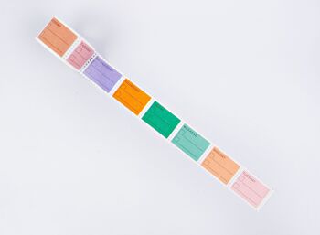Pastel Days of the Week To Do Stamp Washi Tape - par The Completeist 3