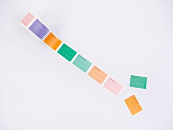 Pastel Days of the Week To Do Stamp Washi Tape - par The Completeist 4
