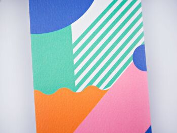 Carte d'art Miami Stripes - par The Completist 3