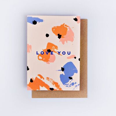 Palette de taches Love You Card