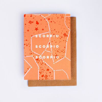 Carte d'anniversaire Cosmic Scorpio Astro