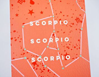 Carte d'anniversaire Cosmic Scorpio Astro 3