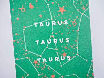 Carte d'anniversaire Cosmic Taurus Astro 3