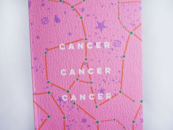 Carte d'anniversaire Cosmic Cancer Astro 3