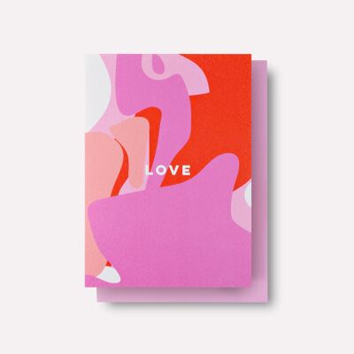Tarjeta de formas de amor