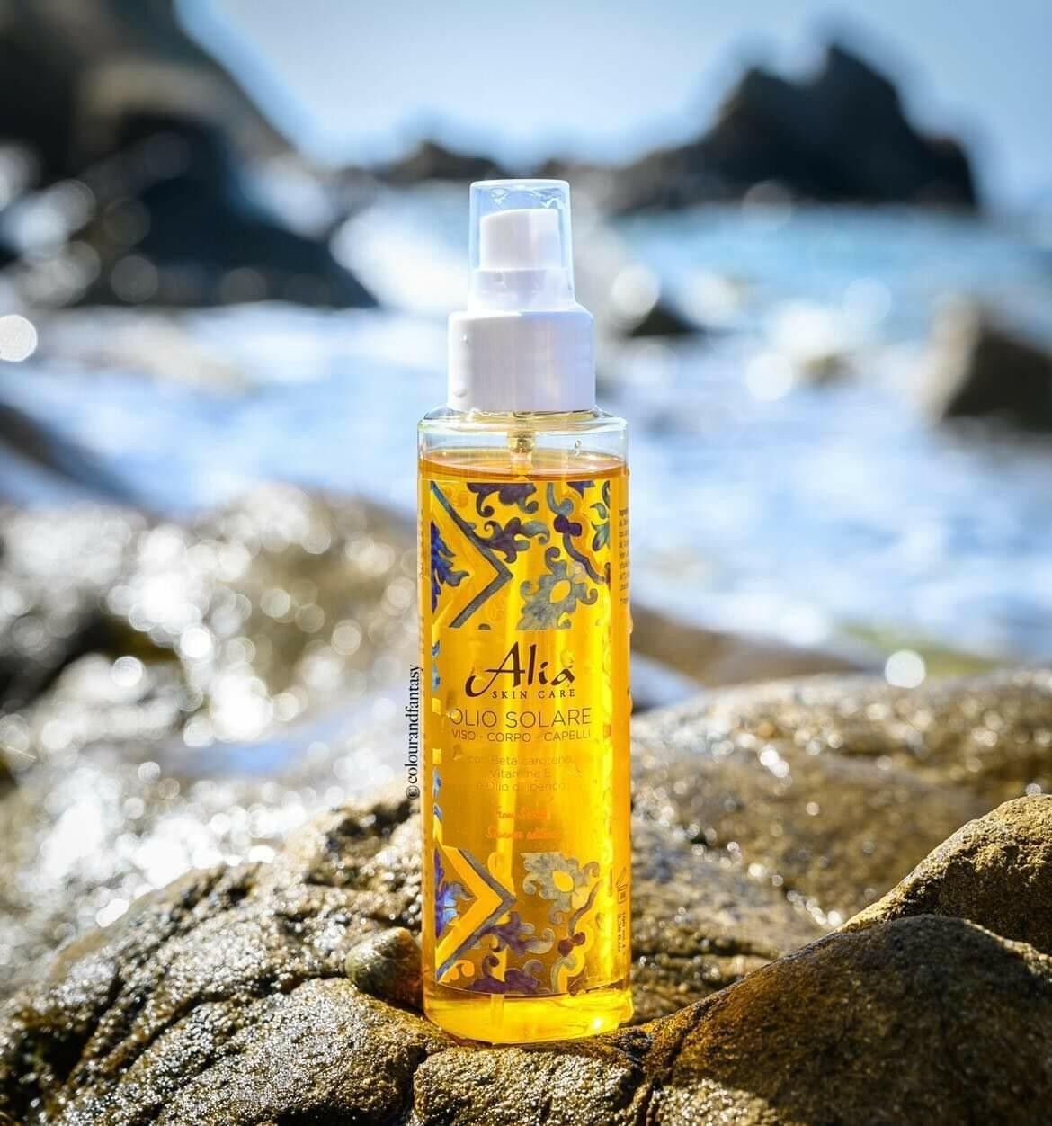 SPRAY SOLAR ACEITE Rostro Cuerpo Cabello ALIA SKIN CARE