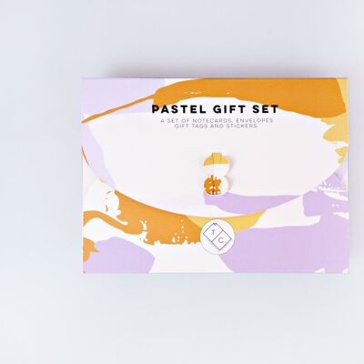 Pastell-Geschenkanhänger-Set