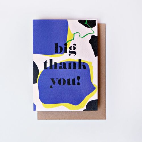 Mulberry Big Thank You Card