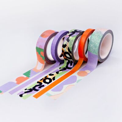 Pastell Städte Washi Tape Set