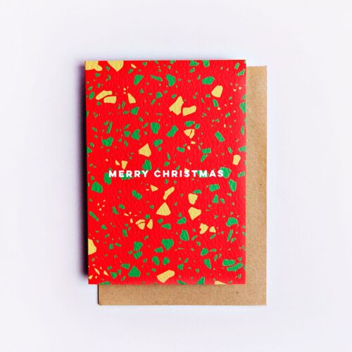 Christmas Small Terrazzo Card