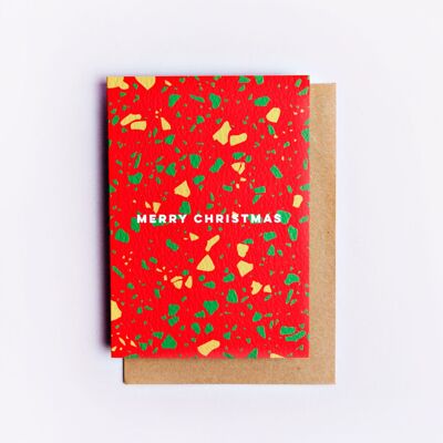 Kleine Terrazzo-Weihnachtskarte
