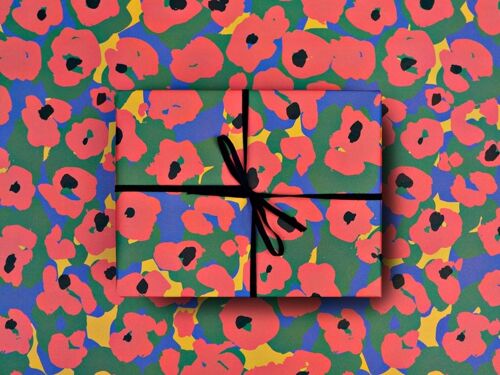 Painter Flower Gift Wrap