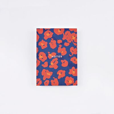 Quaderno tascabile A6 con fiore del pittore