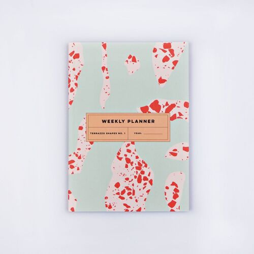 Terrazzo Shapes No.1 Undated Weekly Planner Book