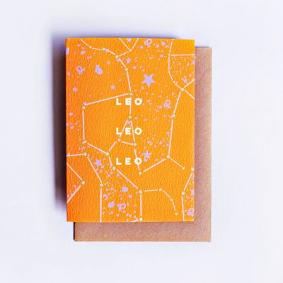 Carte d'anniversaire Cosmic Leo Astro