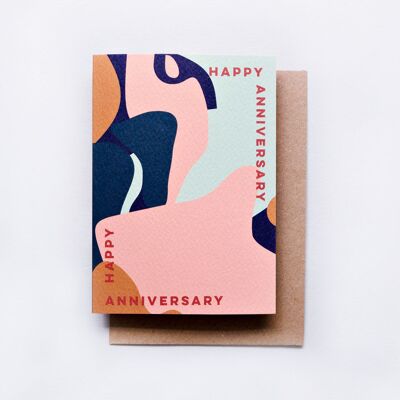 Happy Anniversary Shapes Card