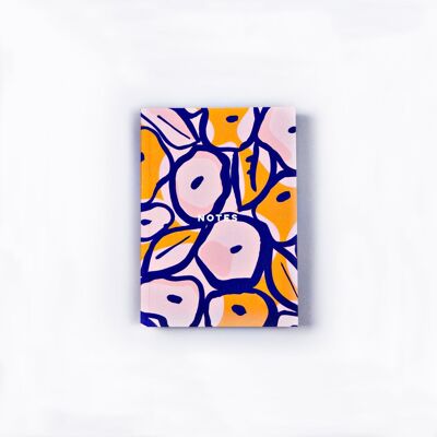 Inky Flowers Pocket A6 Lay Flat Notebook
