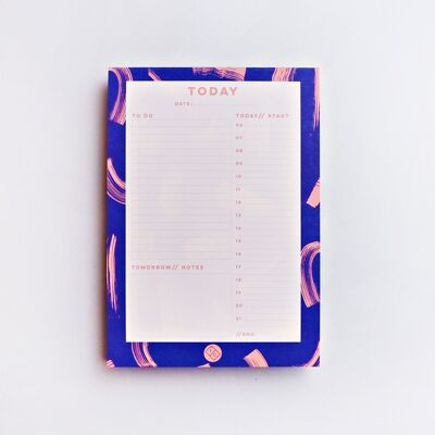 Blue Shadow Brush Planner Pad