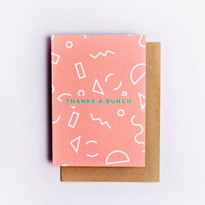 Vielen Dank, eine Bunch Memphis Shapes Card