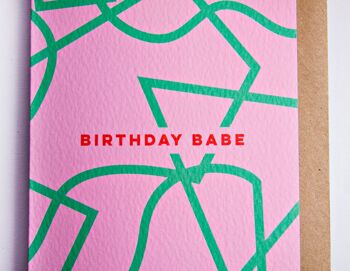 Carte de formes de bébé d'anniversaire 3