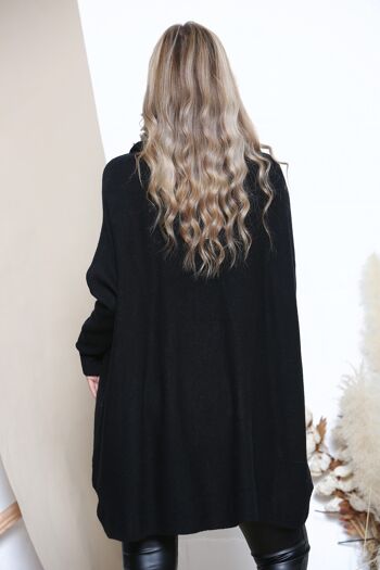 Pull d'hiver oversize noir 3